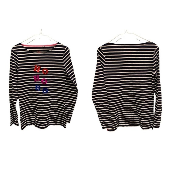 BODEN Christmas Breton Shirt (US/6) - Picture 4 of 5